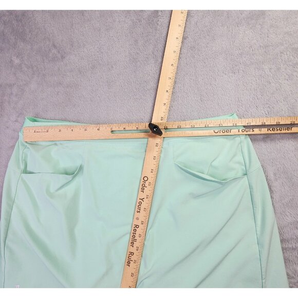 Ralph Lauren RLX Skort Women L Mint Green Pleated Performance Cruise Golf Tennis - Picture 10 of 11
